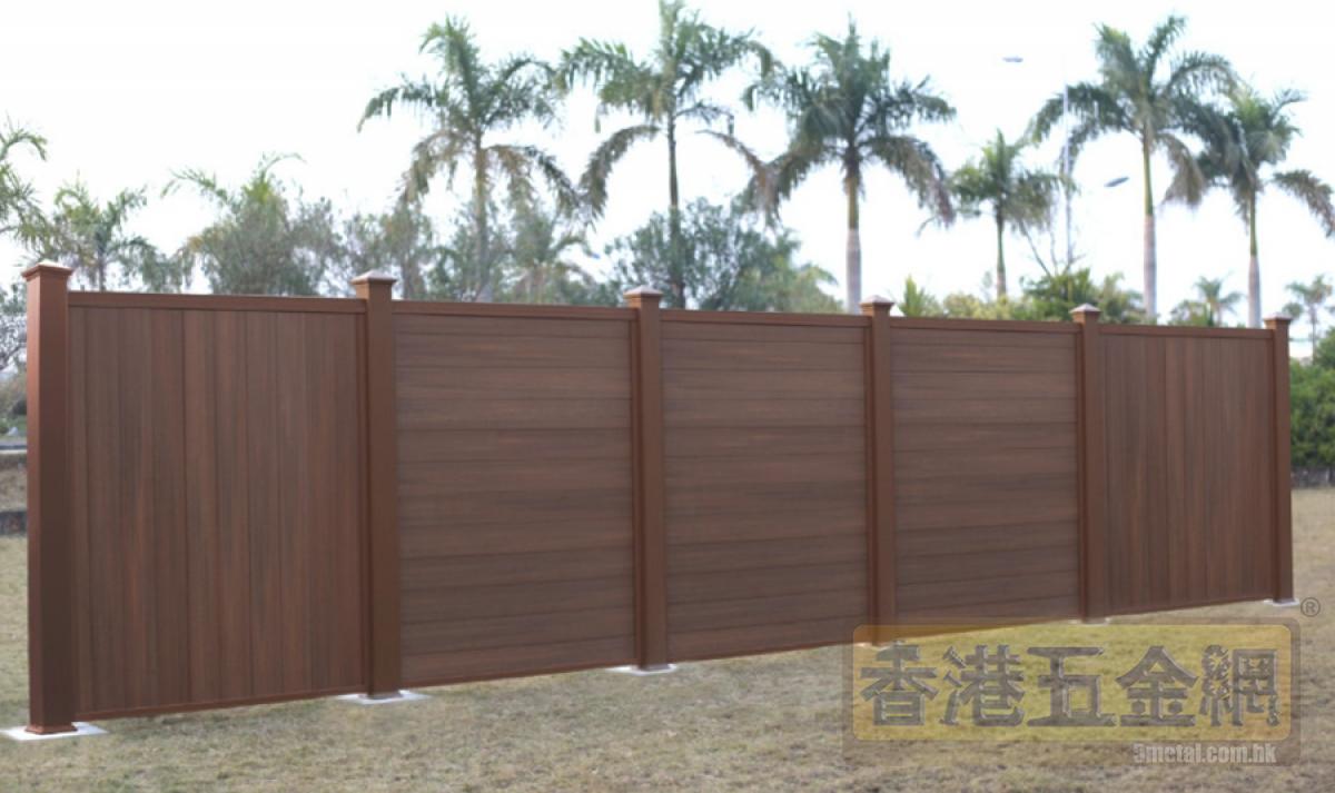 全面耐候性塑木圍欄柵欄1