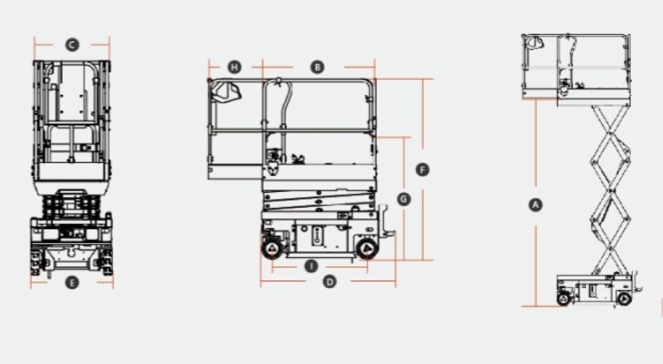 出租LGMG-SS0407ER-可入LIFT電動剪式小型升降台車-高約5m（室内外高空清潔租升降台-商場掛裝飾租升降台-花牆維護租移動式升降工作平台-租電動升降台價錢-升降台租賃公司）4