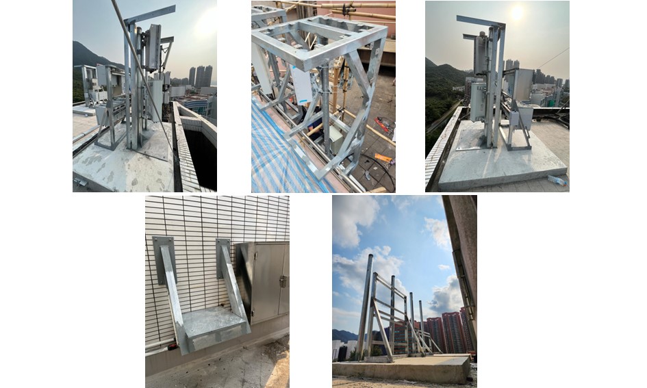 天台入則鐵架工程-GMS戶外鐵架-訂造安裝天台招牌鐵架-天台玻璃頂架工程-天台冷氣機槽鐵架工程-天台電箱支架工程2