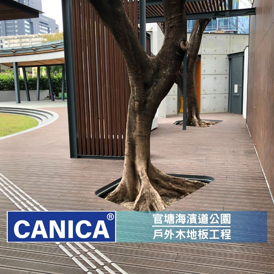 康文署公園戶外木工程-防腐木地板連工包料-官塘海濱道公園 (2)
