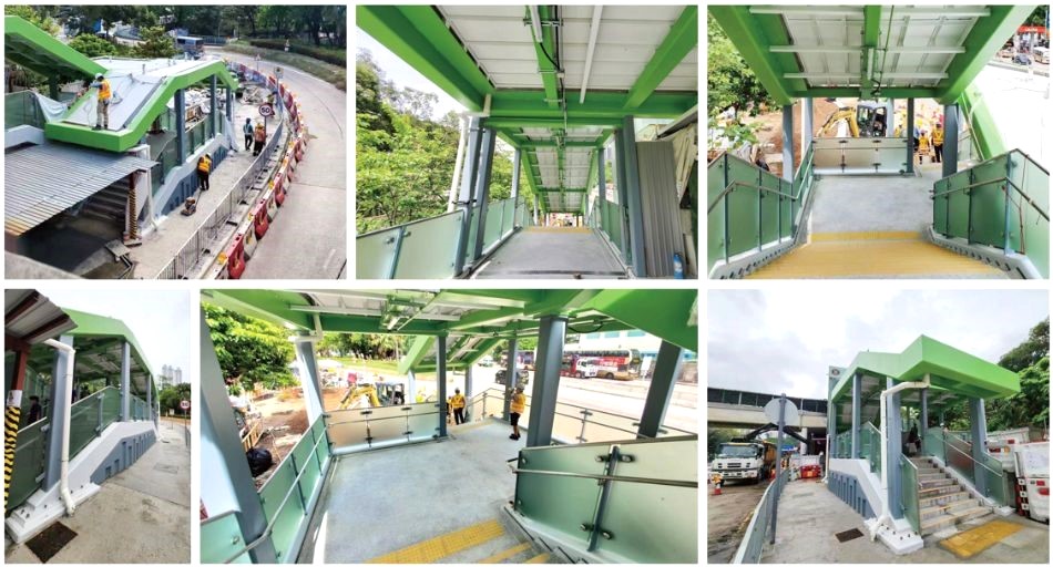 橋樑鋼結構工程／Steel-structure-bridge／天橋鋼結構工程／行人橋樑鋼結構工程-葵涌行人天橋4