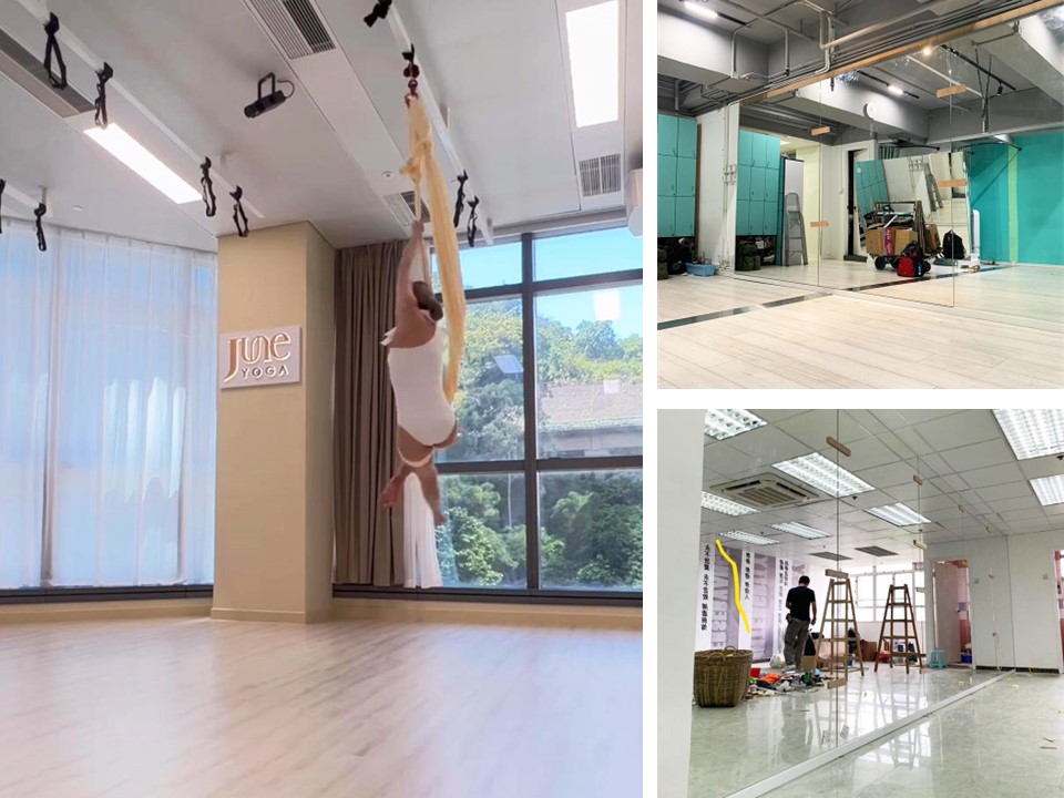 舞蹈室鏡工程-健身室鏡工程-瑜伽室鏡工程-體育活動室鏡工程-餐廳鏡牆安裝-Mirror-Walls6