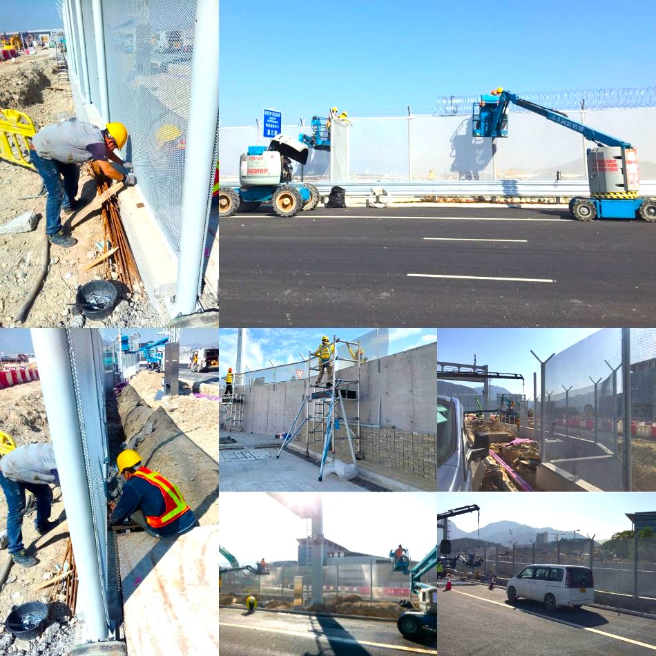 訂造及安裝戶外設施圍欄工程-訂做訂製金屬圍欄-高速公路鐵絲網,圍欄1