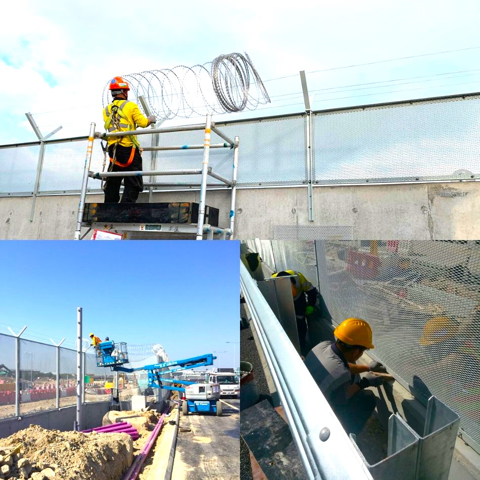 訂造及安裝戶外設施圍欄工程-訂做訂製金屬圍欄-高速公路鐵絲網,圍欄2