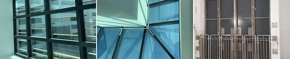設計生產安裝公共行人通道加建上蓋工程-Glass-ceiling-covering-walkway-玻璃攔河工程欄河工程-Glass-railing-3