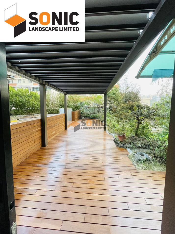 豪宅及獨立屋花園智能涼亭工程-空中花園自動涼亭設計規劃訂製-電動涼亭-4