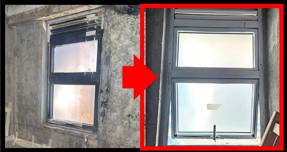 跑馬地雲暉大廈住宅鋁窗工程實例-廁所更換氣窗-港島區鋁窗安裝-鋁窗維修-aluminum-windows-香港鋁窗工程公司2