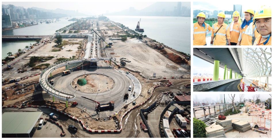 香港複雜彎曲鋼結構工程／建築鋼鐵工程／金屬結構工程／鐵器工程-啟德第二期基礎工程-發展南邊舊跑道2