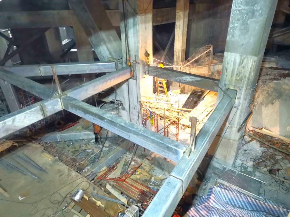 馬路天橋大廈鋼結構工程-設計生產和安裝-SC-steel-construction-works-鋼骨工程-新樓盤鋼結構1