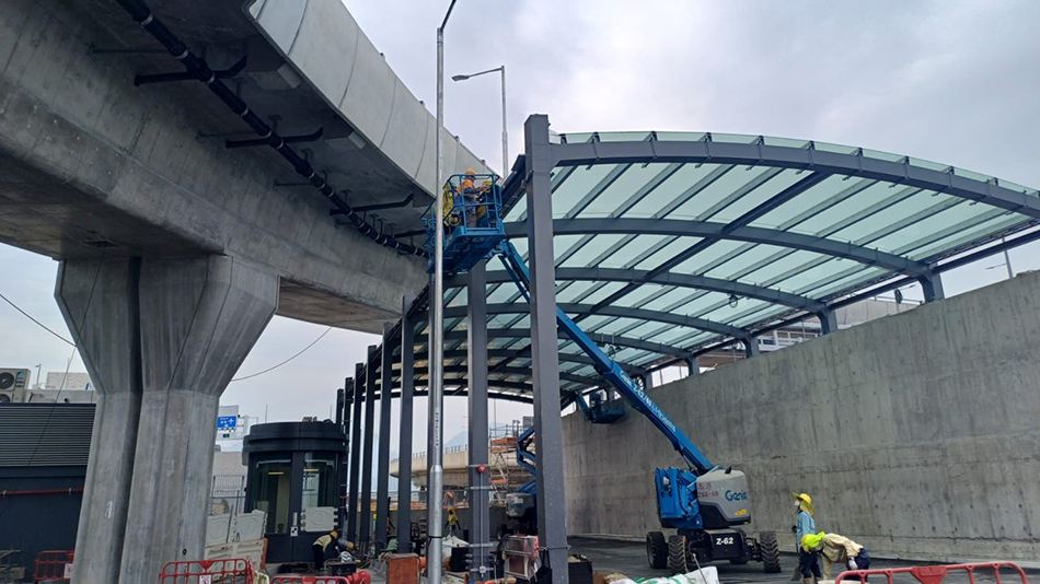 馬路天橋大廈鋼結構工程-設計生產和安裝-SC-steel-construction-works-鋼骨工程-鋼結構工程公司-橋樑鋼結構工程-Structural-Steel-Work-鋼結構橋-鋼雨棚-馬路隔音屏障鋼結構工程1