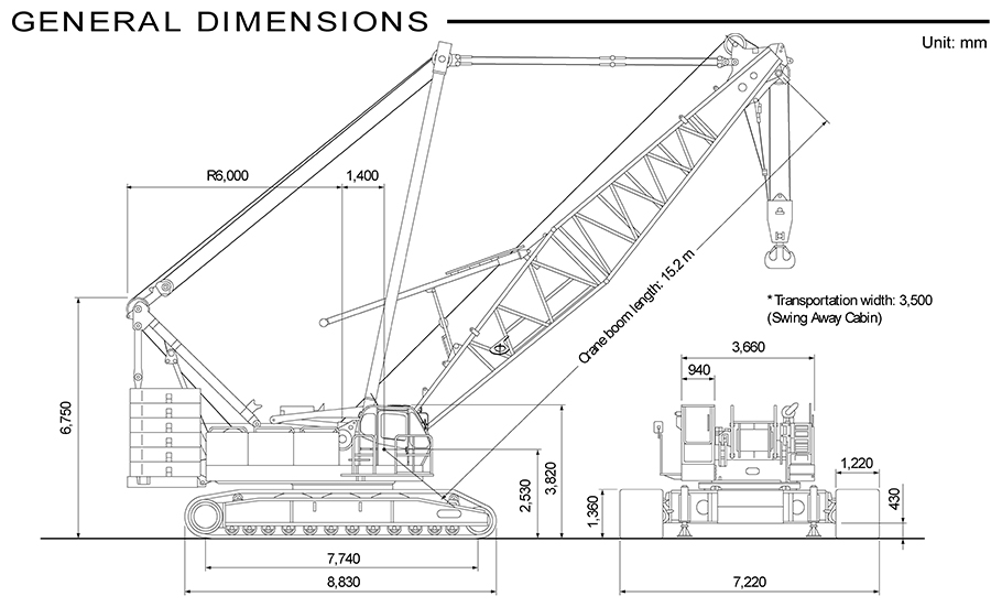 250噸KOBELCO桁架起重機CKE2500租售-神鋼履帶吊機-履帶式吊車-kobelco吊車-Crawler-Crane-重型履帶吊機1