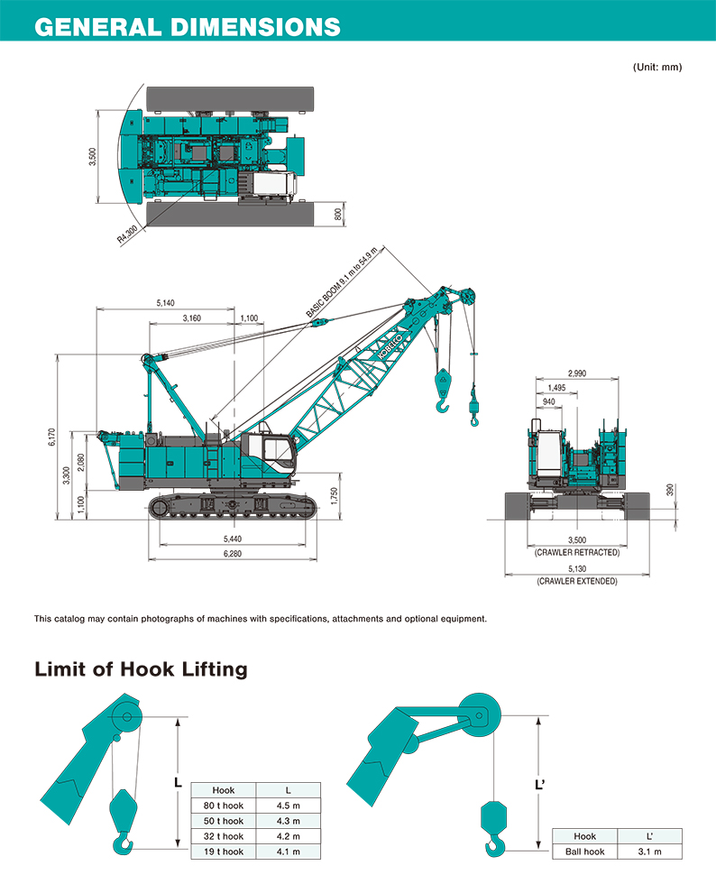 80噸神鋼履帶吊機CKS800-桁架起重機-Hydraulic-Crawler-Cranes-日本神鋼起重機-神鋼吊機-KOBELCO吊機租賃CKS800spec-6